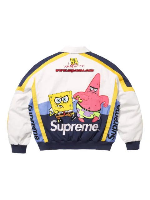 Supreme x SpongeBob SquarePants Jeff Hamilton racing jacket