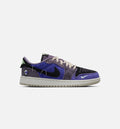 Air Jordan 1 Low OG Grade School Lifestyle Shoe - Regency Purple & Dark Raisin